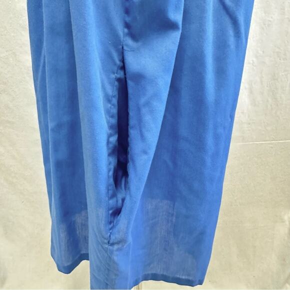 Lara Dee by Charm vintage 70s snap front house dress kaftan size 42-44 - Picture 6 of 16